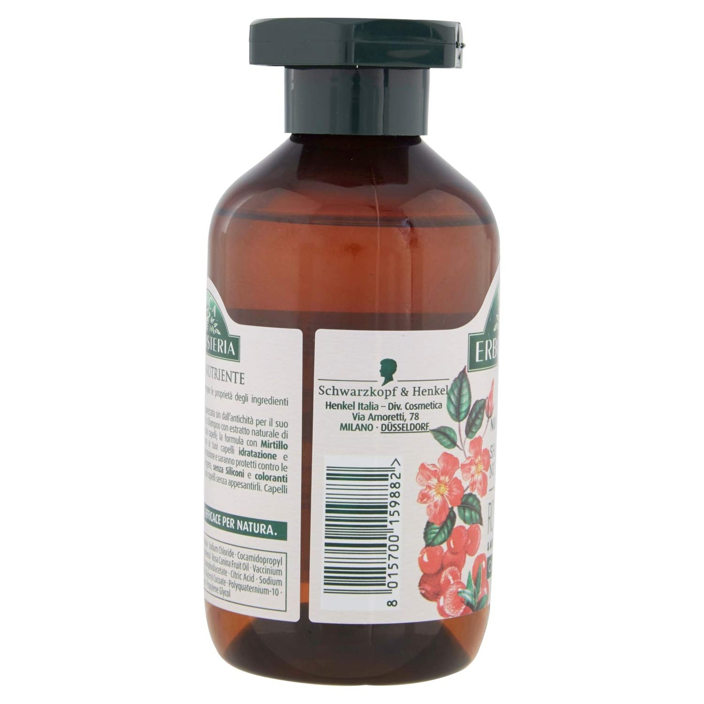 Antica Erboristeria Shampoo Rosa Selvatica per Capelli Secchi, 250 ml