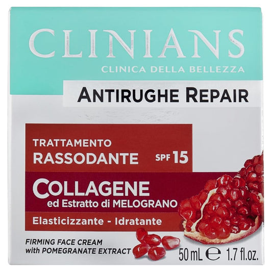 CLINIANS | Antirughe Repair Trattamento Rassodante, Dermatologicamente Testato, Made in Italy, 50 ml