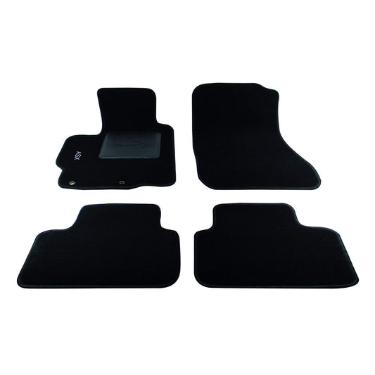 Bottari 39064 Set Tappeti Auto su Misura in Moquette, Nero, 4 Pezzi