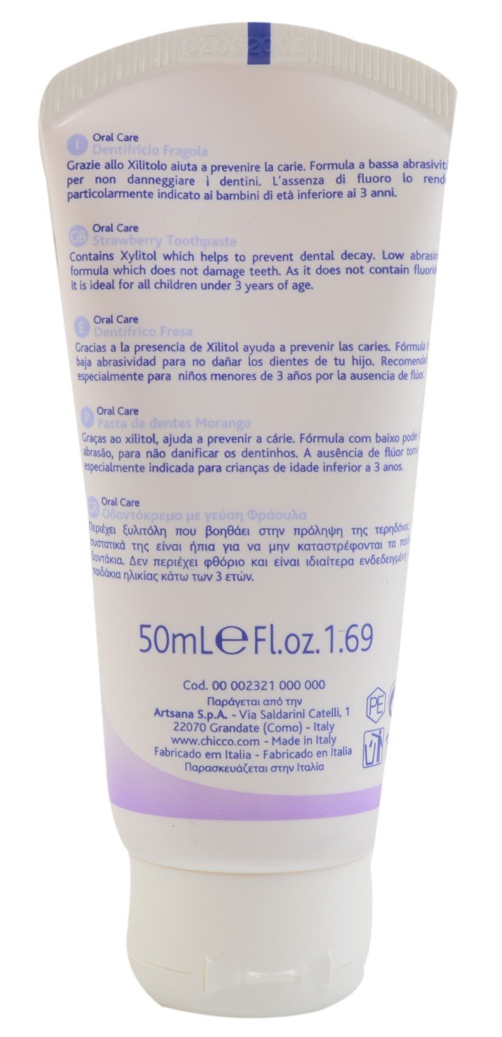Chicco - Dentifricio, Fragola , 50 ml