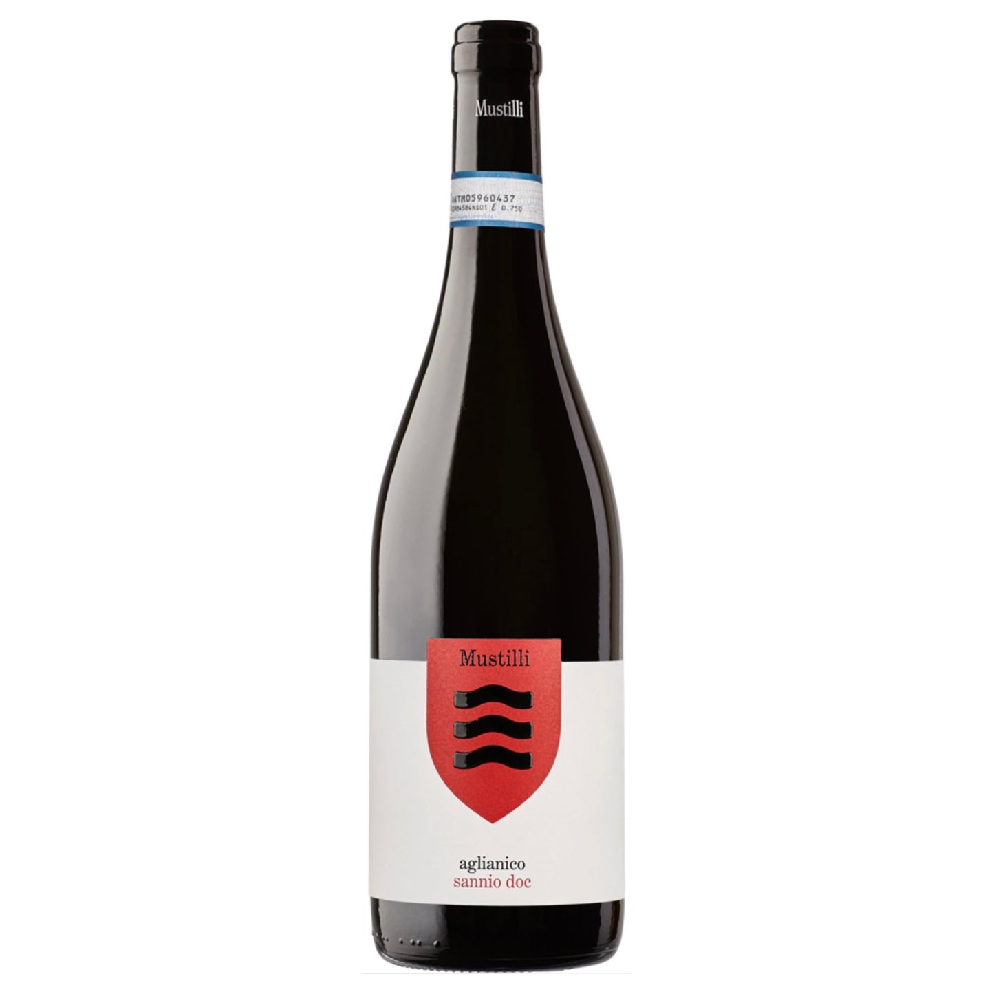 Mustilli | Aglianico del Sannio DOC 2022 | Vino Rosso 12,5% Vol. | Confezione da 6 Bottiglie da 750ml