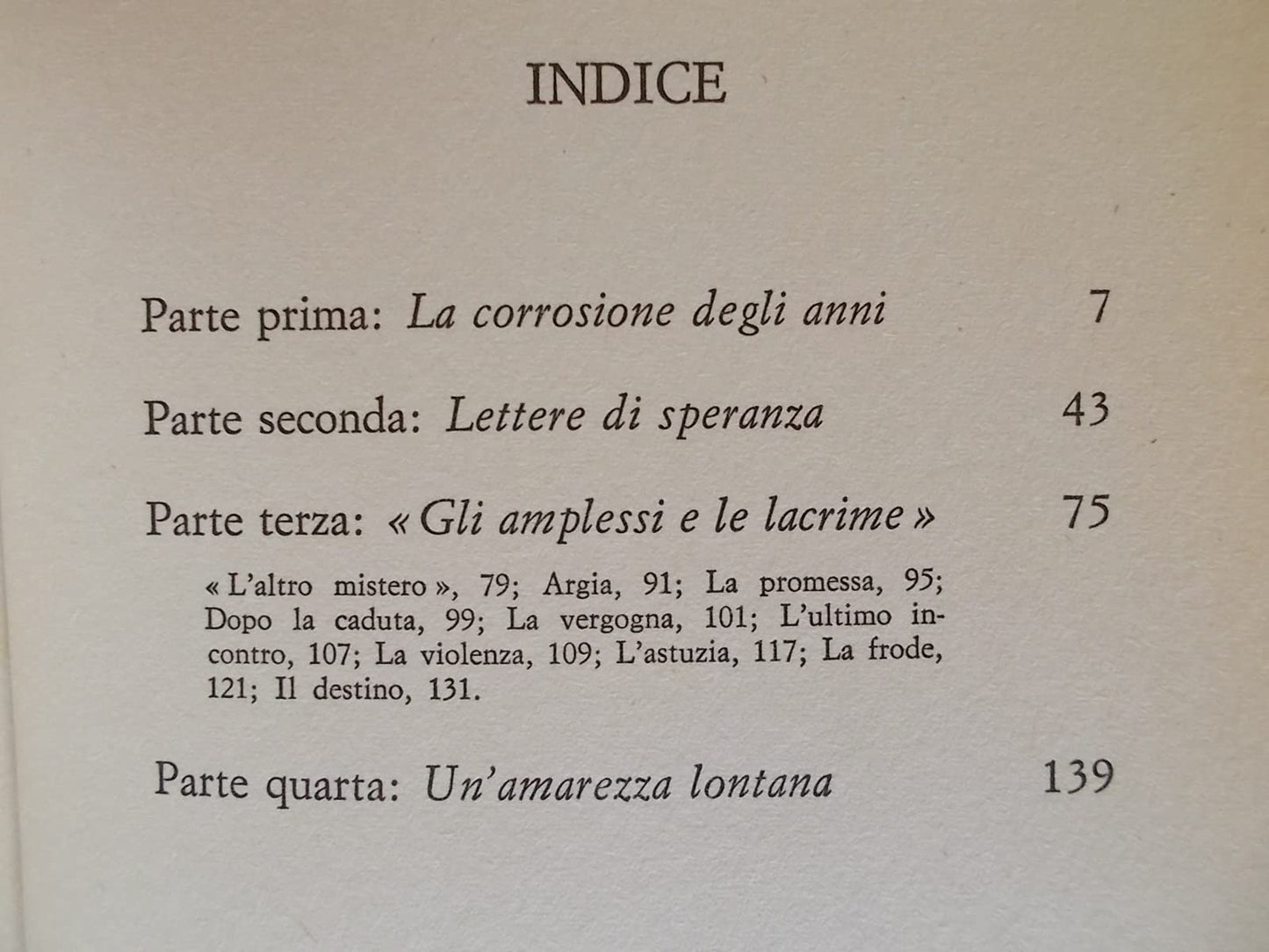 quell'antico amore