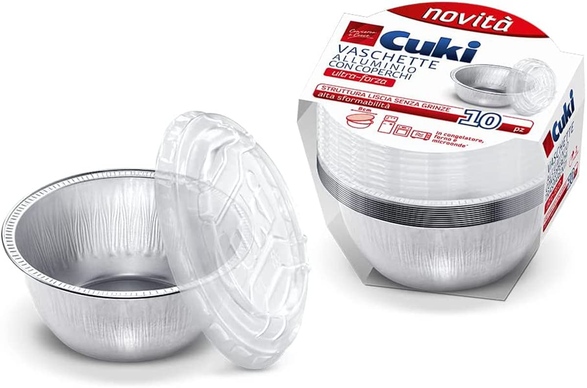 Cuki Vaschetta in Alluminio, Grigio, Monoporzione