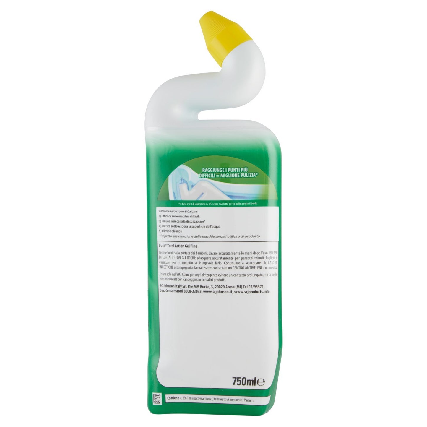 Duck Liquido Pulitore per WC - Profumazione Marine – Cassa da 12 confezioni