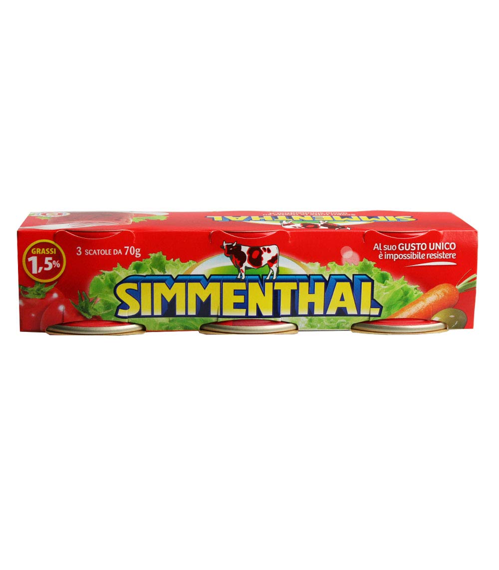 Simmenthal lessata 70 gr. x 3 - (16 Conf. x 3= 48 pezzi)