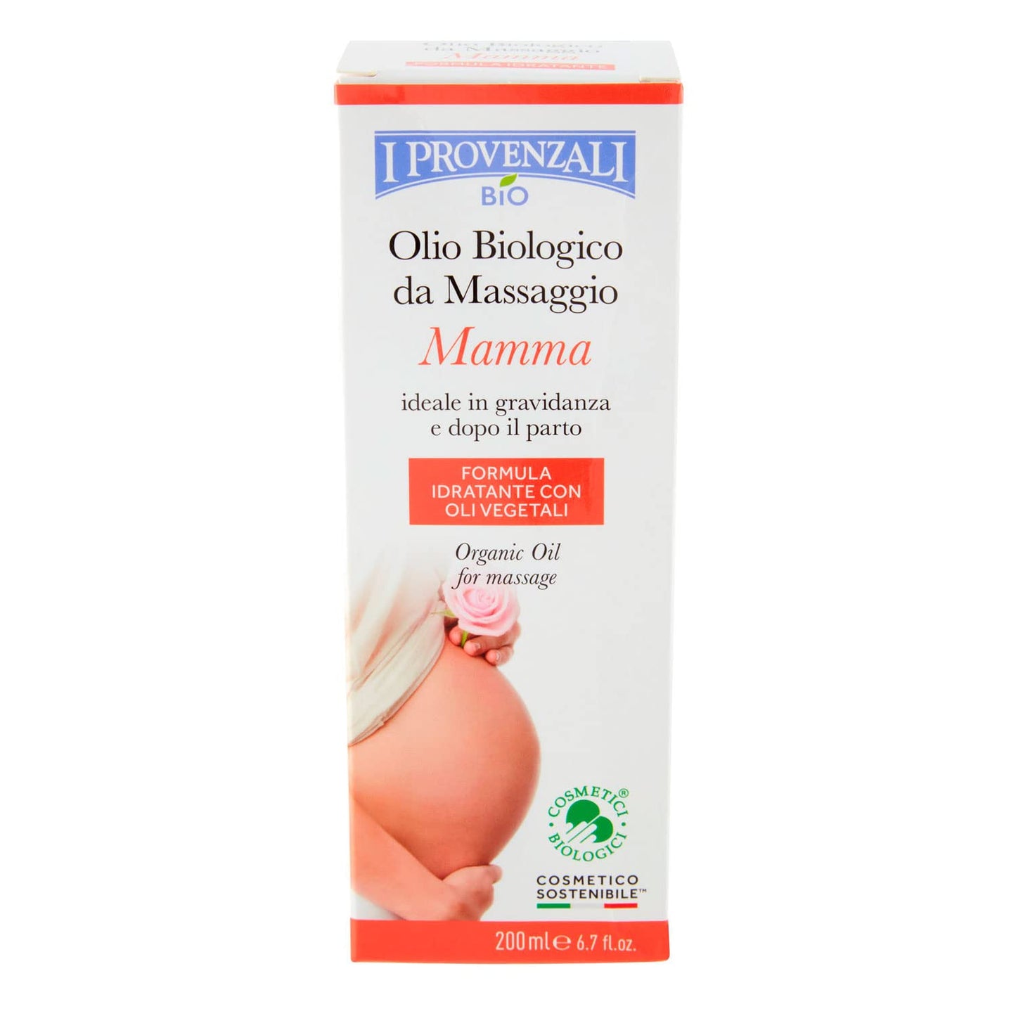 I Provenzali Linea Mamma Olio Biologico Elasticizzante, 200ml