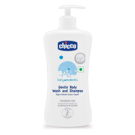 Chicco Baby Moments - Detergente delicato per il corpo e shampoo (500 ml)