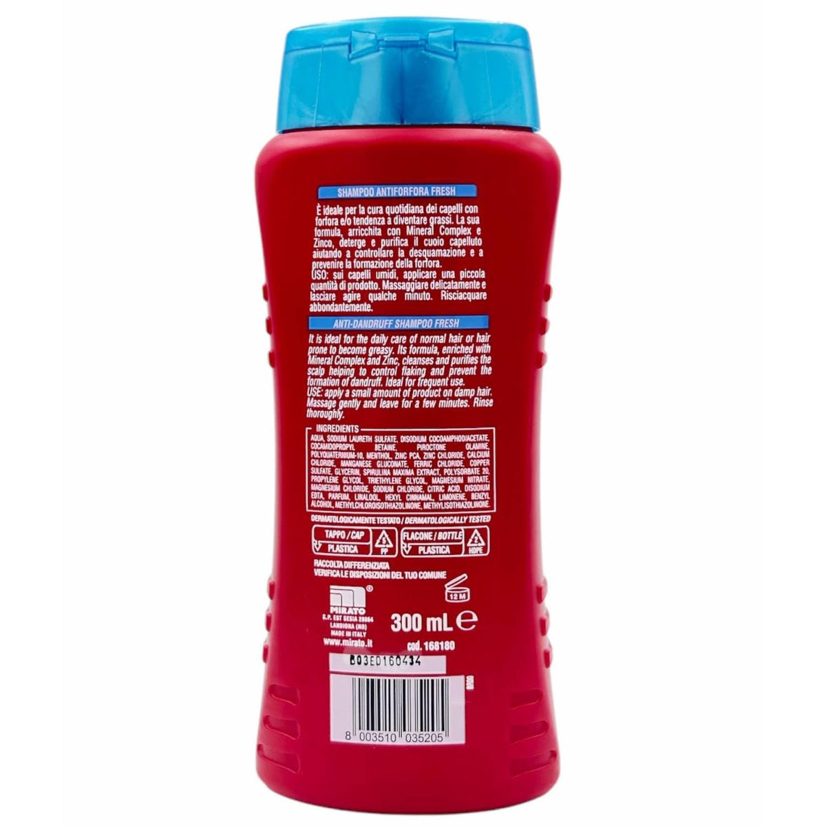 Intesa Pour Homme Shampoo Antiforfora Fresh Uomo 300 ml – Azione Purificante con Zinco e Mineral Complex – Rinfrescante, Uso Quotidiano, Contro la Forfora (6)