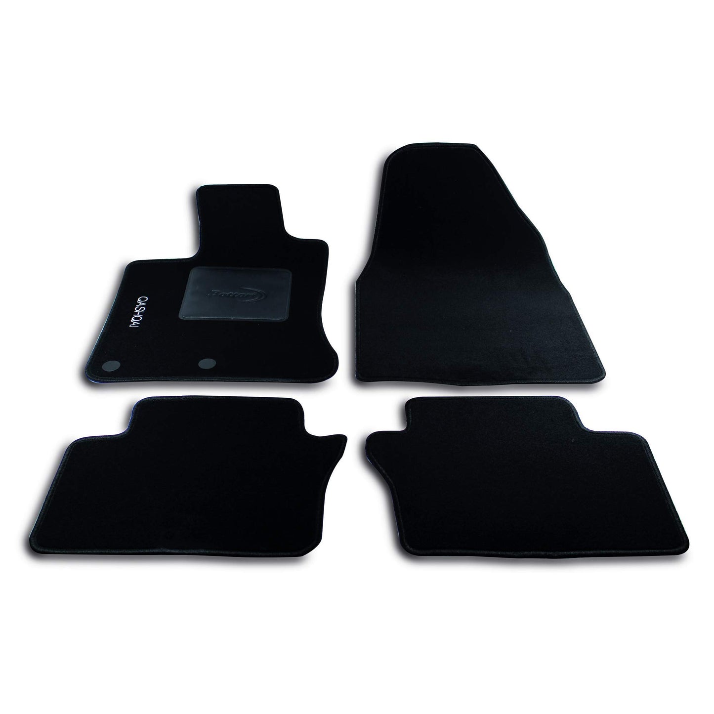 Bottari 39068 Set Tappeti Auto su Misura in Moquette per Modello Qashqai dal 2007 al 2013 , Nero, 4 Pezzi
