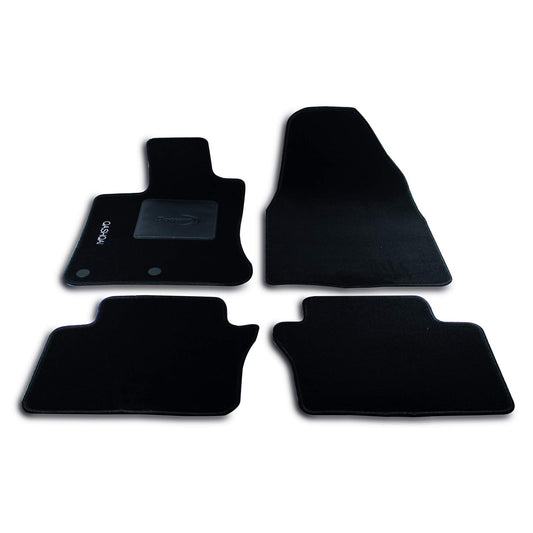 Bottari 39068 Set Tappeti Auto su Misura in Moquette per Modello Qashqai dal 2007 al 2013 , Nero, 4 Pezzi