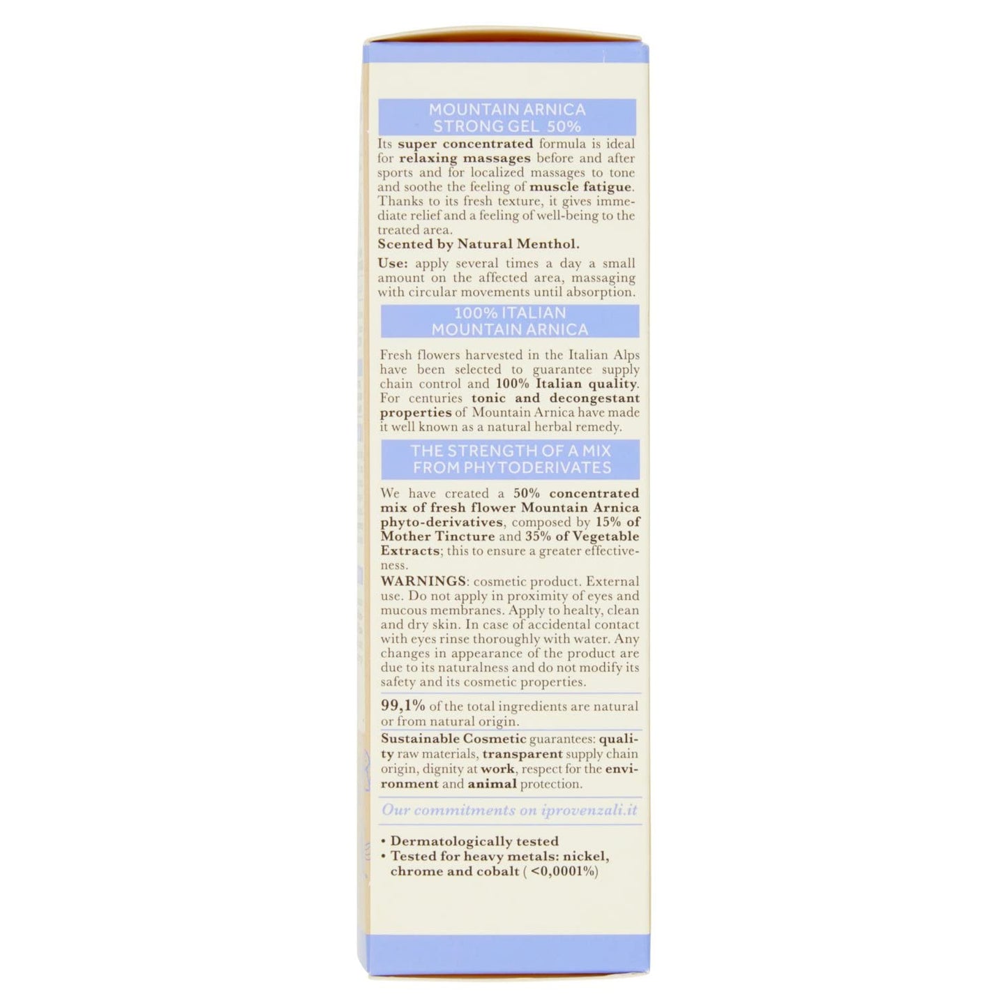 I Provenzali Arnica Montana Gel Forte 50% per Massaggi Distensivi