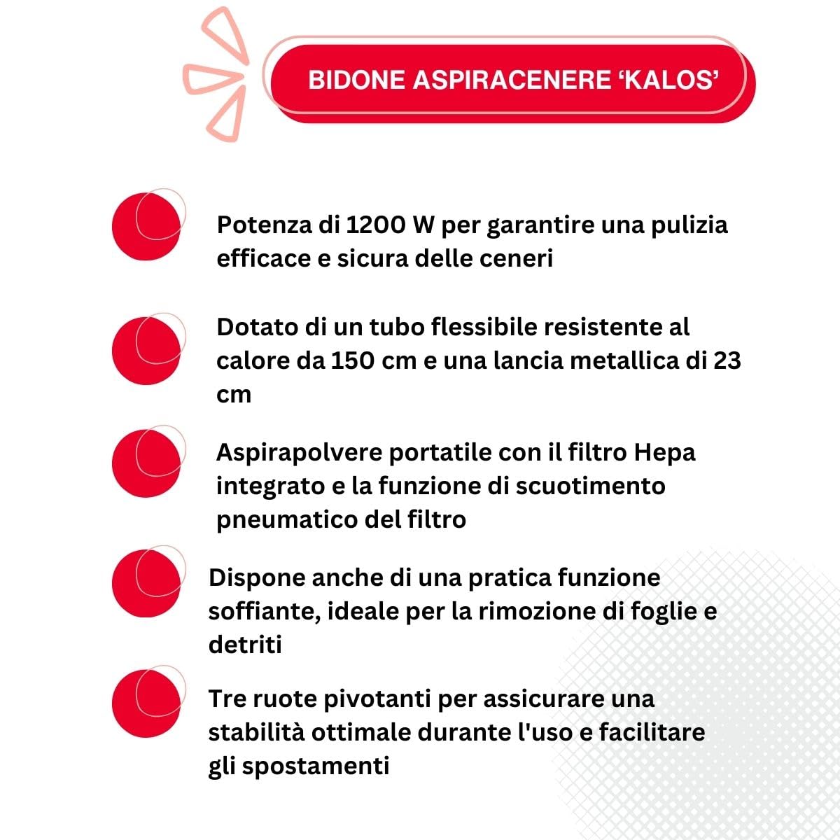 KASART Aspiracenere e Aspirapolvere senza fili 1200 W Ideale per Giardini e Case, Pulizia Profonda e Affidabile di Stufe, Camini e Barbecue, Design Ergonomico e Facile Movimento per Pulizia Interna