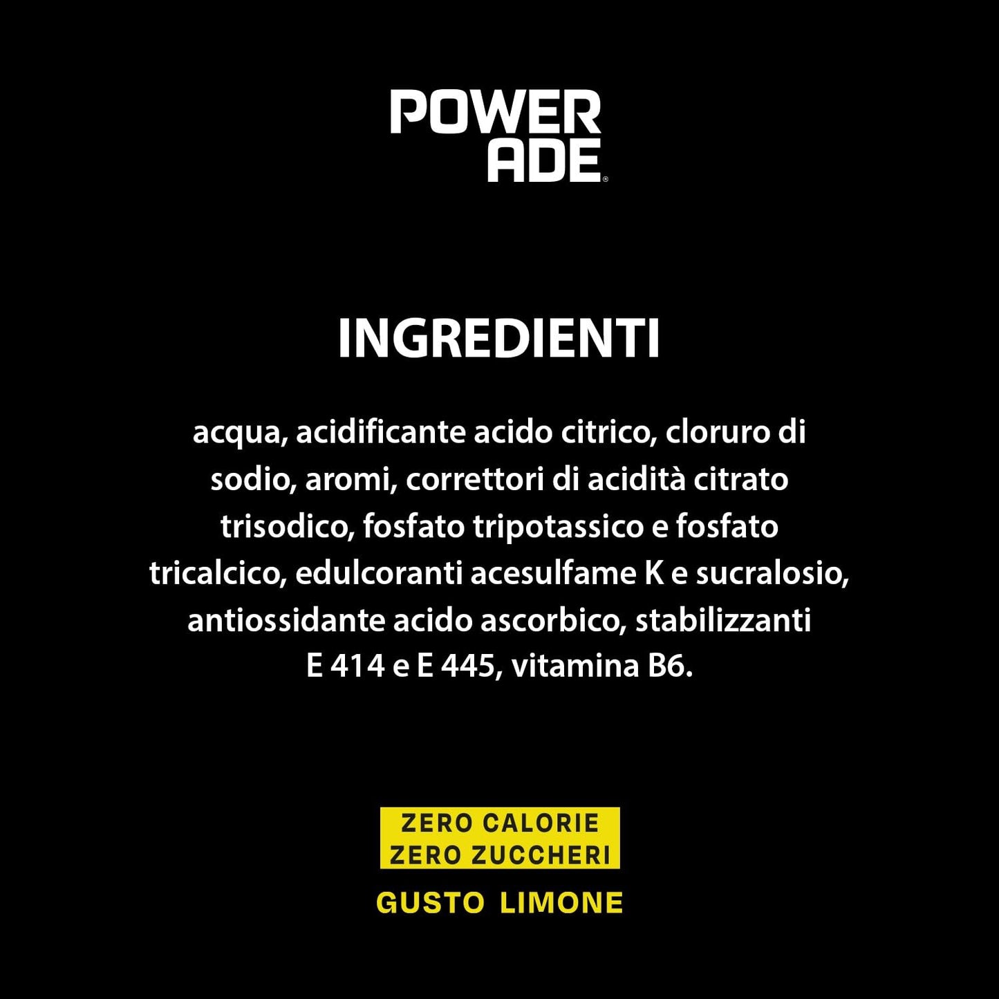 Powerade Sport Drink Active Zero Lemon PET - 500 ml