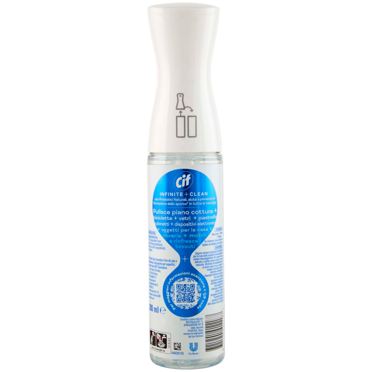 Cif Detergente Multiuso Infinite Clean Fiori Di Loto 280ml, 280ml
