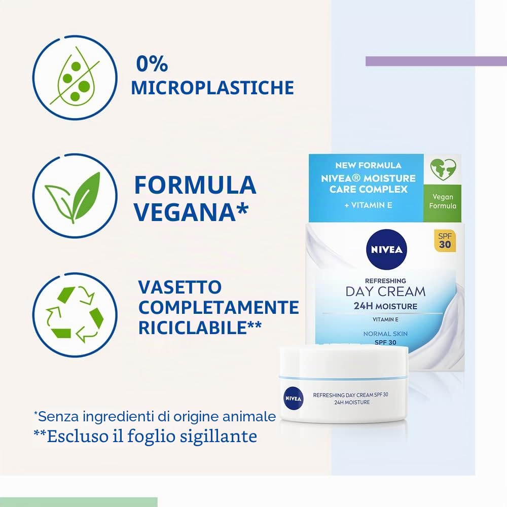 NIVEA Crema Giorno Rinfrescante 24H SPF 30 50ml