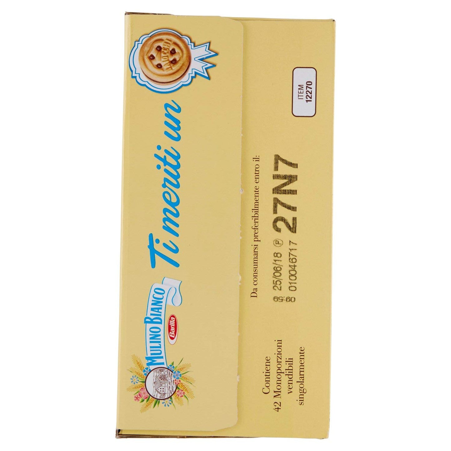 Mulino Bianco Espositore Snack Baiocchi con Crema di Nocciola e Cacao - Pacco da 42 Pezzi (1180 gr)