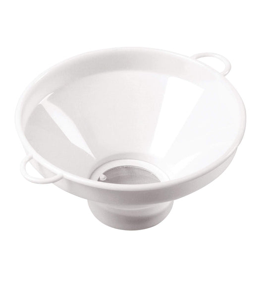 Mobil Plastic - Imbuto cola latte alimentare diametro 27 cm con filtro - bianco