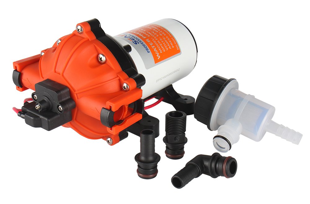 Seaflo Pompa ad acqua ad alta pressione 12 Volt 18.9 L/min 5.0 GPM 60 PSI Con Interruttore Automatico per Marine RV Barca Automotive