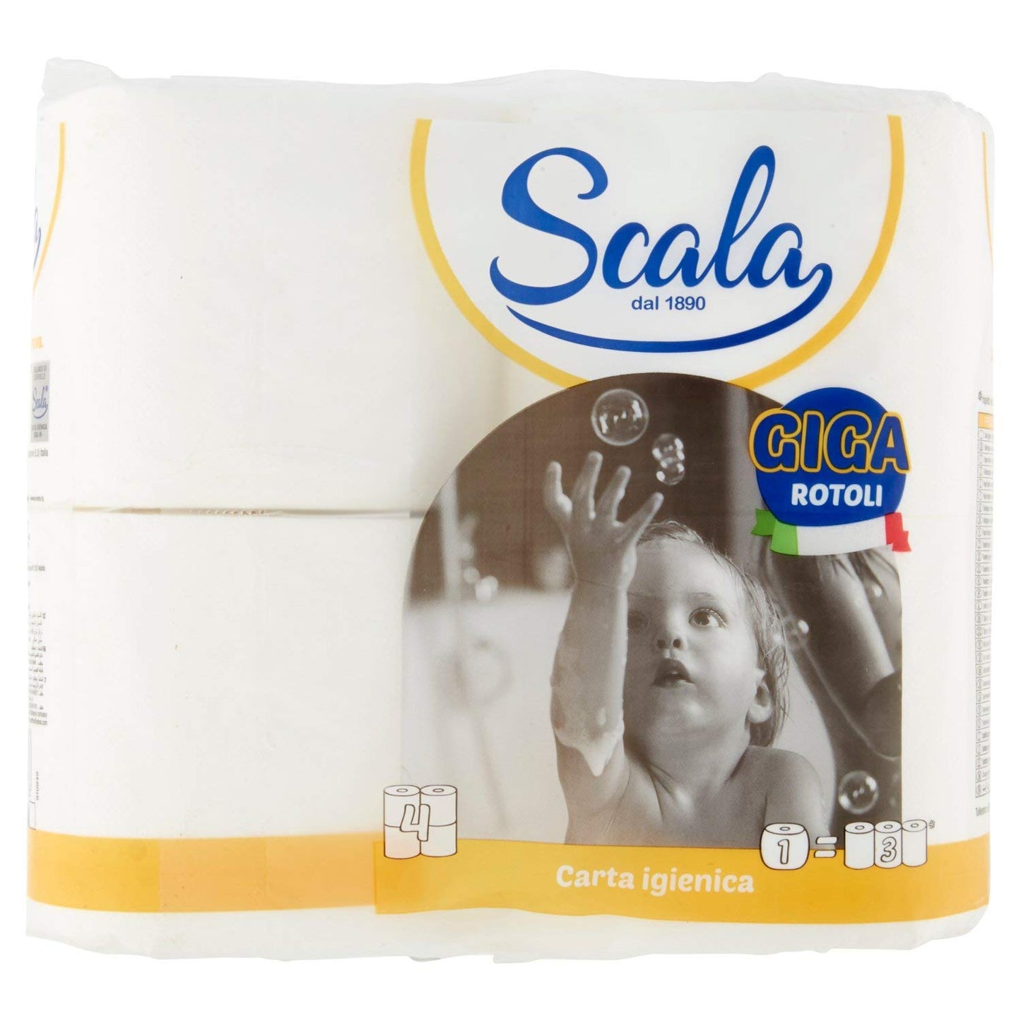 Scala Carta Igienica Rotoli Giga, Confezione da 4