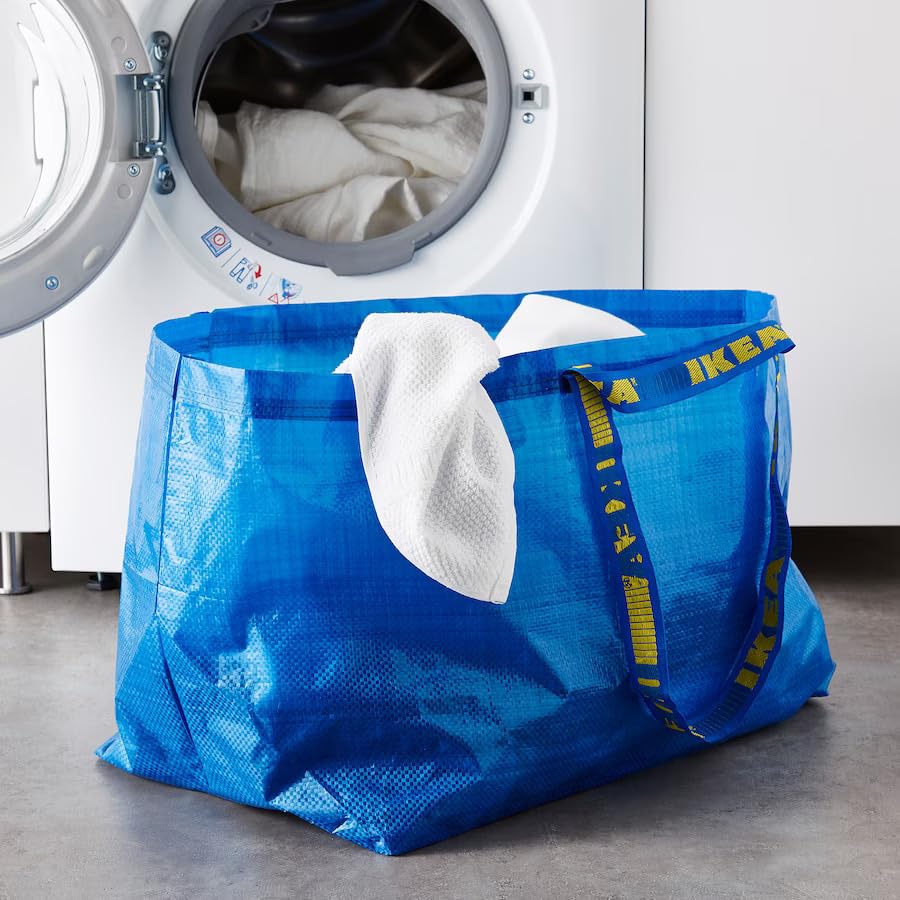 Ikea 5 x FRAKTA Borsa portatutto grande blu 71 litri