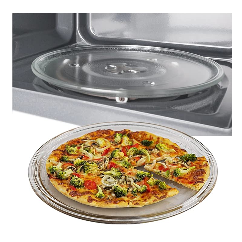 CG94 - Piatto Girevole Universale in Vetro per Forno a Microonde | ø25,5 cm, H 0,8 cm | 3 Punti di Fissaggio | Alta Qualità, Resistente alle Temperature
