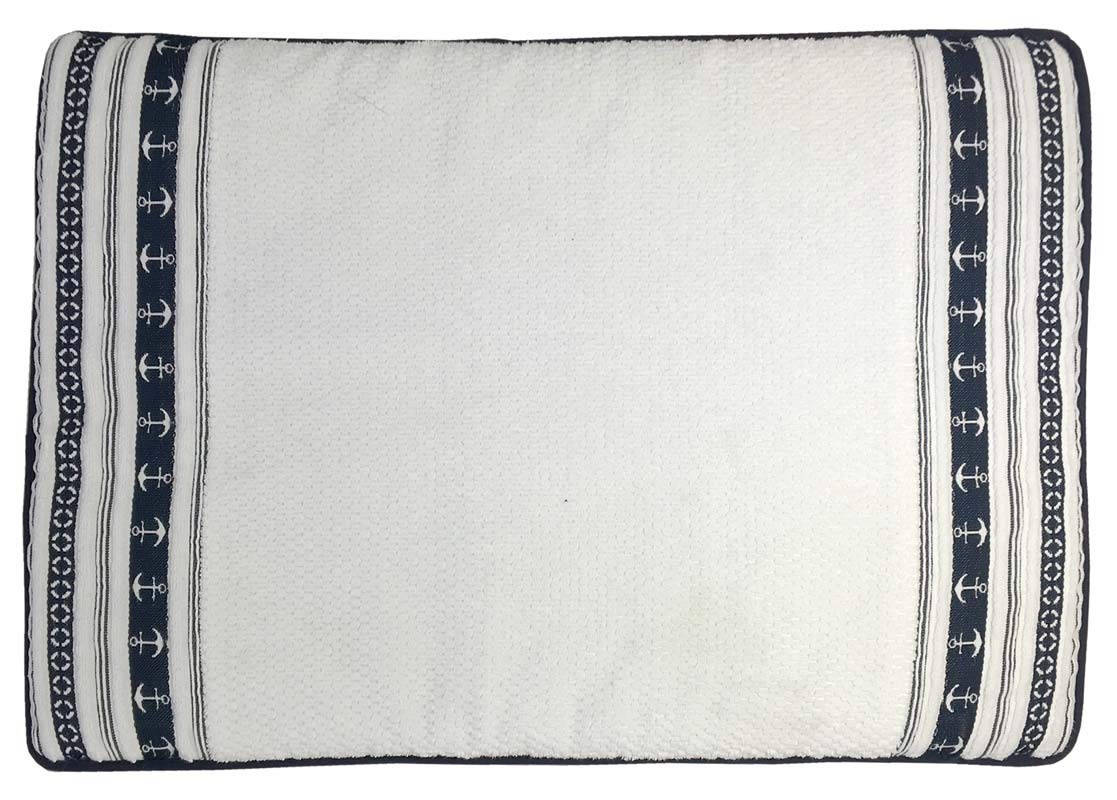 MARINE BUSINESS, SA Tappeto Antiscivolo in Spugna da Bagno Blu Ancora