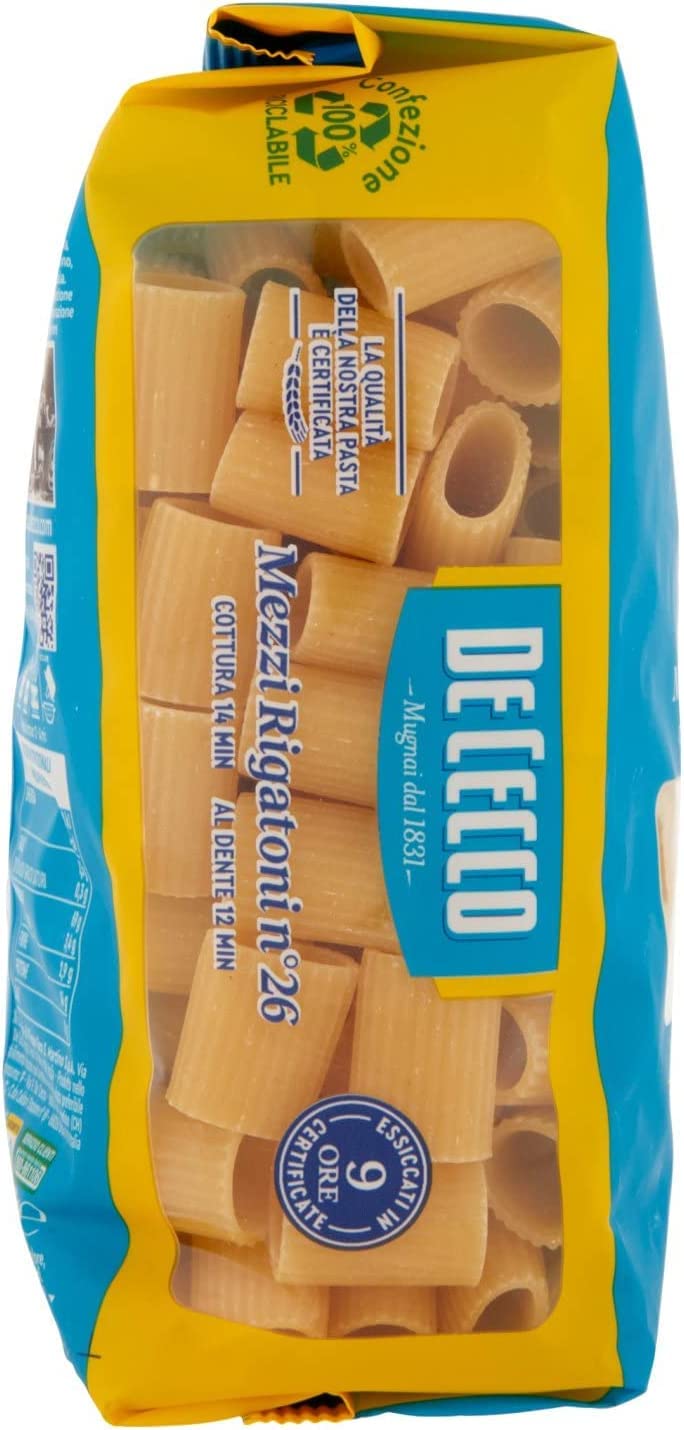 DE CECCO MEZZI RIGATONI N.26 GR 500 X 10