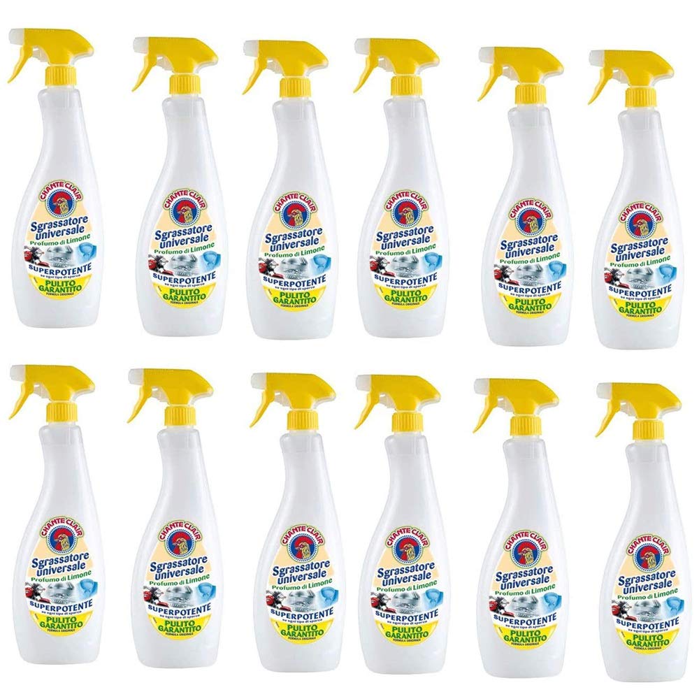 Chante Clair Limone Sgrassatore universale Superpotente 12 pezzi