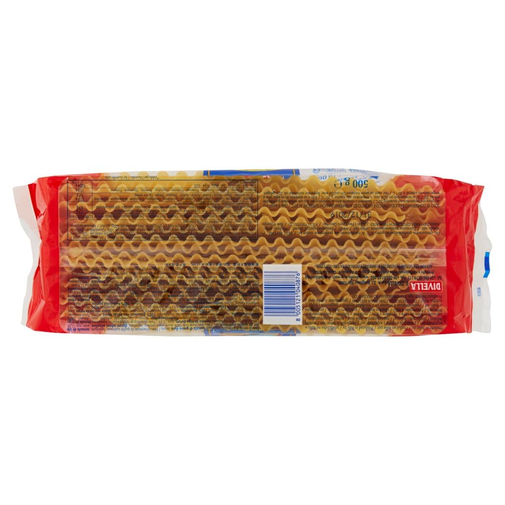 Divella - Lasagnoni, Pasta di semola di Grano Duro - 10 pezzi da 500 g [5 kg]