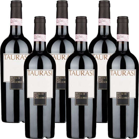 Taurasi Docg | Feudi di San Gregorio | 6 Bottiglie da 75 Cl | Vino Rosso | Campania | Idea Regalo