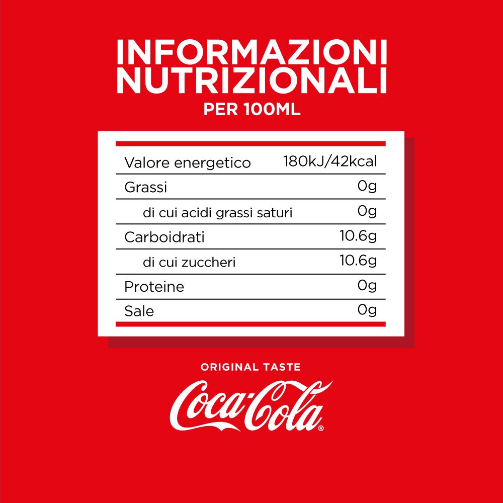 Coca-Cola Original Taste,  Bottiglia PET 100% Riciclabile, 6 Bottiglie da 2L