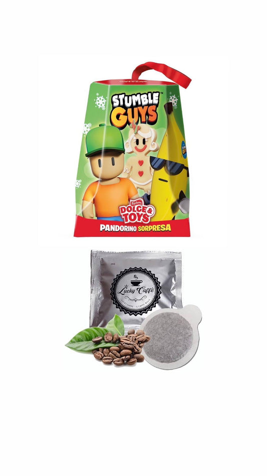 PANDORINO STUMBLE GUYS GR 80 + OMAGGIO 2 CIALDE LUCKY CAFFE'