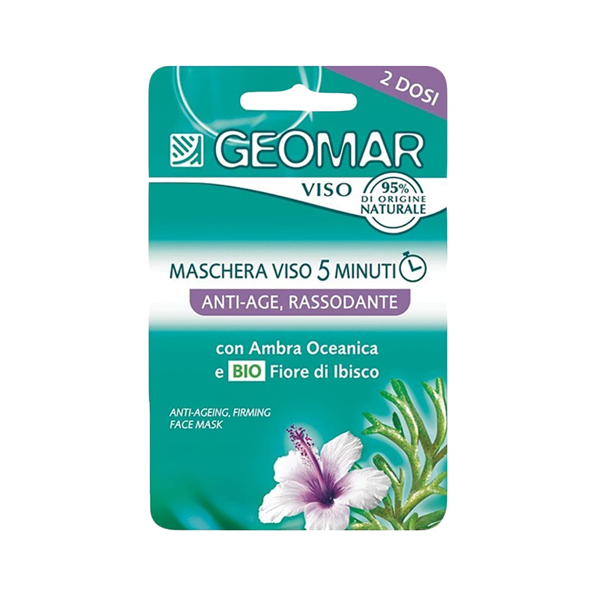 KIT VISO: Maschera Viso Idratante/Anti-Stress - Anti-Age/Rassodante + Dischetti 100% Cotone