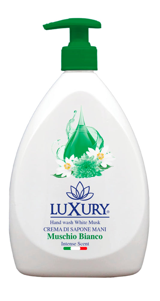 Luxury Sapone Mani Muschio Bianco Liquido 12 Pezzi x 750 ml