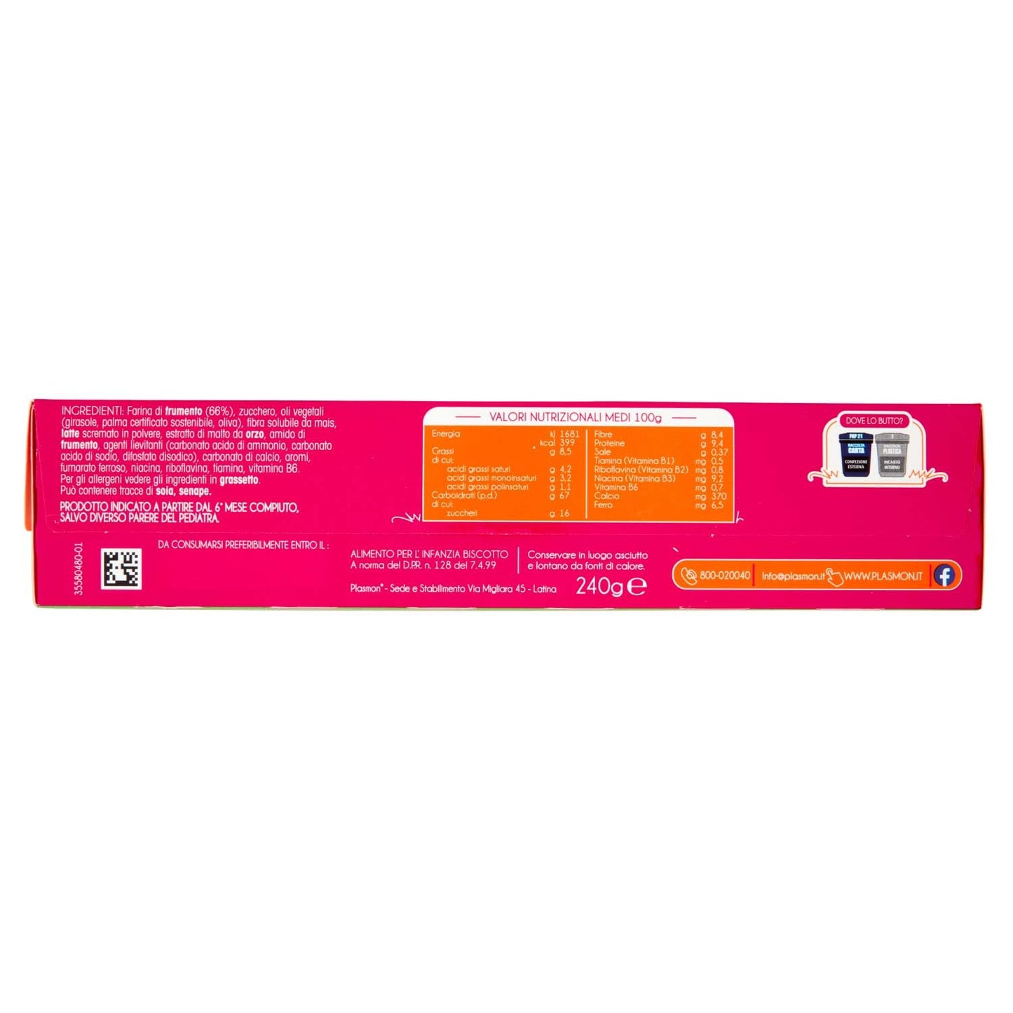 Plasmon Biscotti dei Bambini, 240g