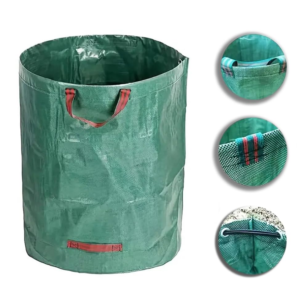 CG94 Sacco raccogli Foglie Pieghevole da Giardino Verde 67cm x h75 cm / 270 lt