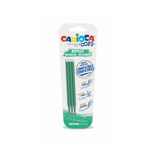 CARIOCA 43041/04 Oops Refill Green Blister 3 pcs