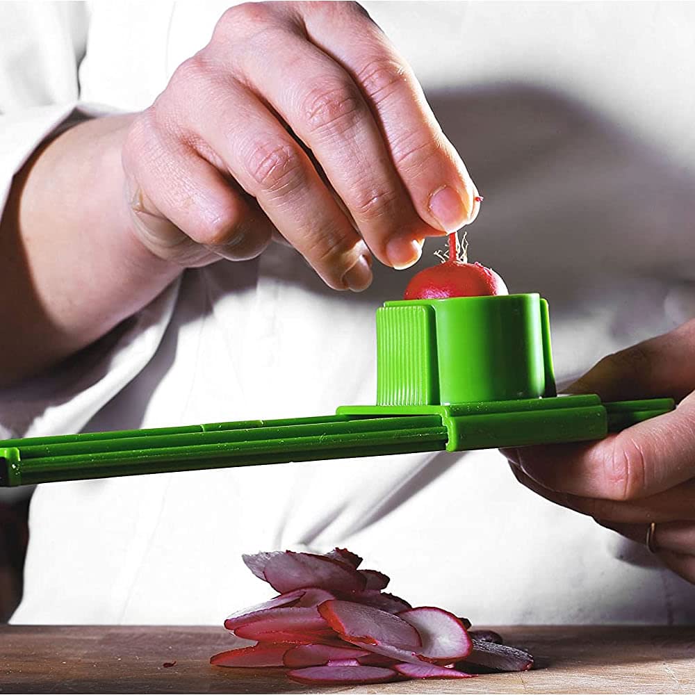 Fackelmann Mini affetta verdure 2in1 con paradito e grattugia in acciaio inossidabile (45583)
