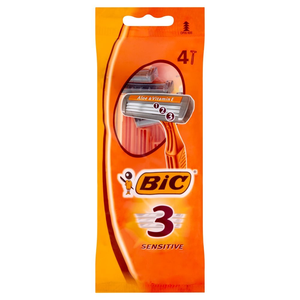 Bic - 3 Rasoio Barba Trilama 4 pz