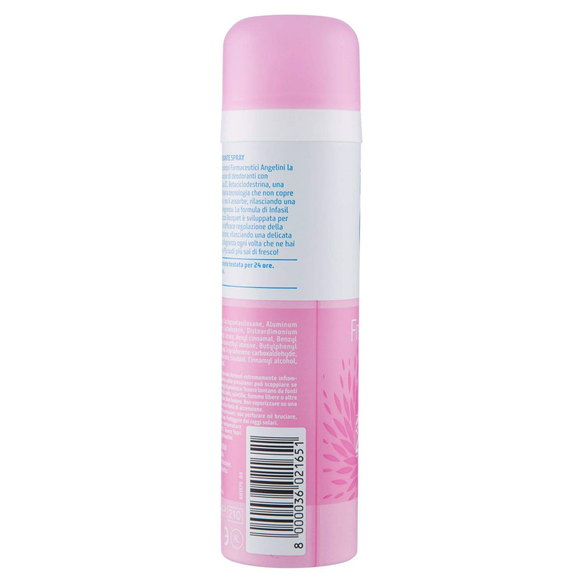 Infasil Deodorante Spray Freschezza Bouquet, Deodorante Donna con Molecola 2C e Betaciclodestrina che Assorbe gli Odori Sgradevoli, Senza Alcol, Efficace Fino a 24h, Profumo Floreale, 150 ml