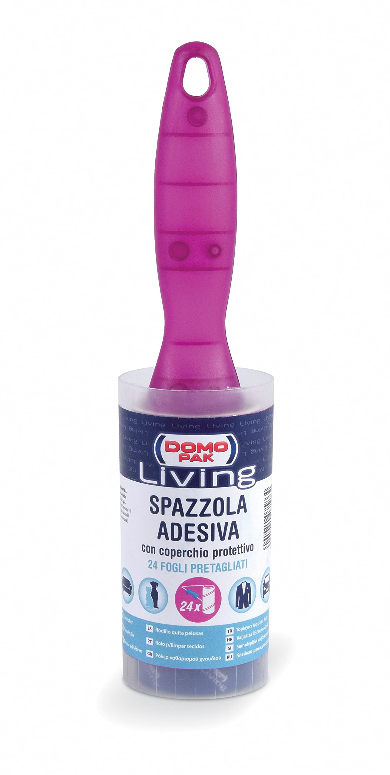 DOMO PAK LIVING Spazzola Adesiva con Coperchio