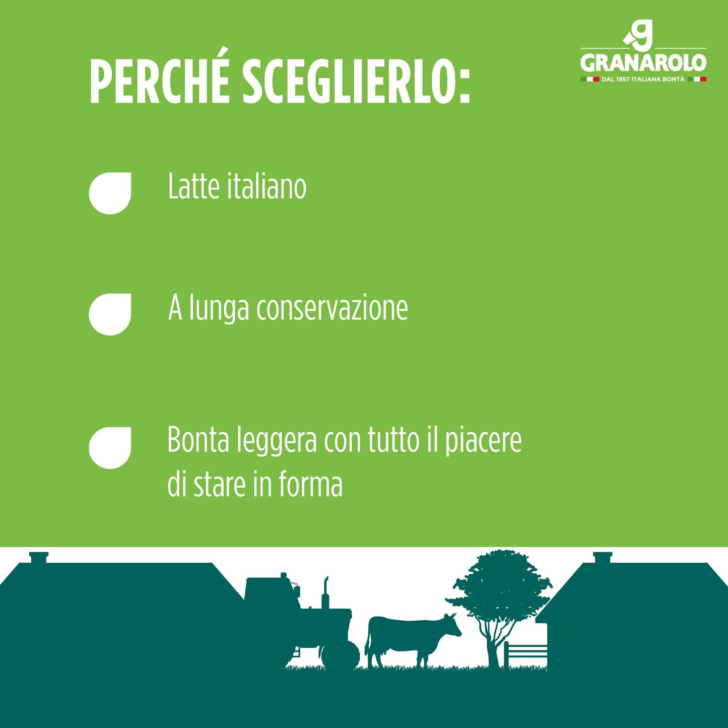 Granarolo, Latte UHT Scremato da 500ml, 12 Confezioni di Latte 100% Italiano, a Lunga Conservazione Grazie al Trattamento UHT, Senza Grassi, Made in Italy