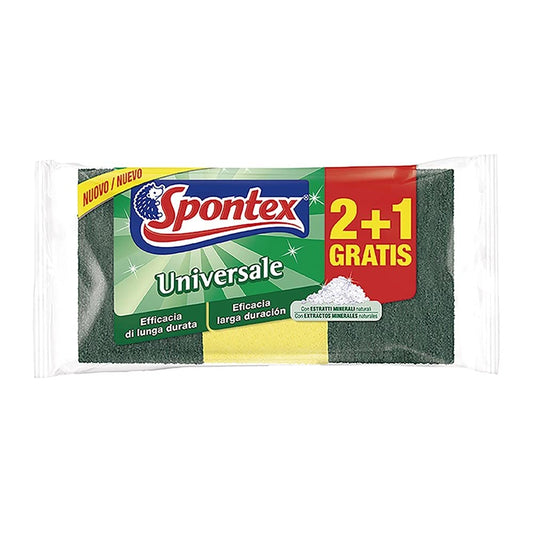 30 x SPONTEX Spugna Abrasiva Universale Classica 2+1 Pezzi