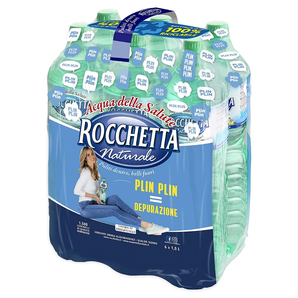 Rocchetta Acqua Naturale 24 Bottiglie Da 1.5 Litri