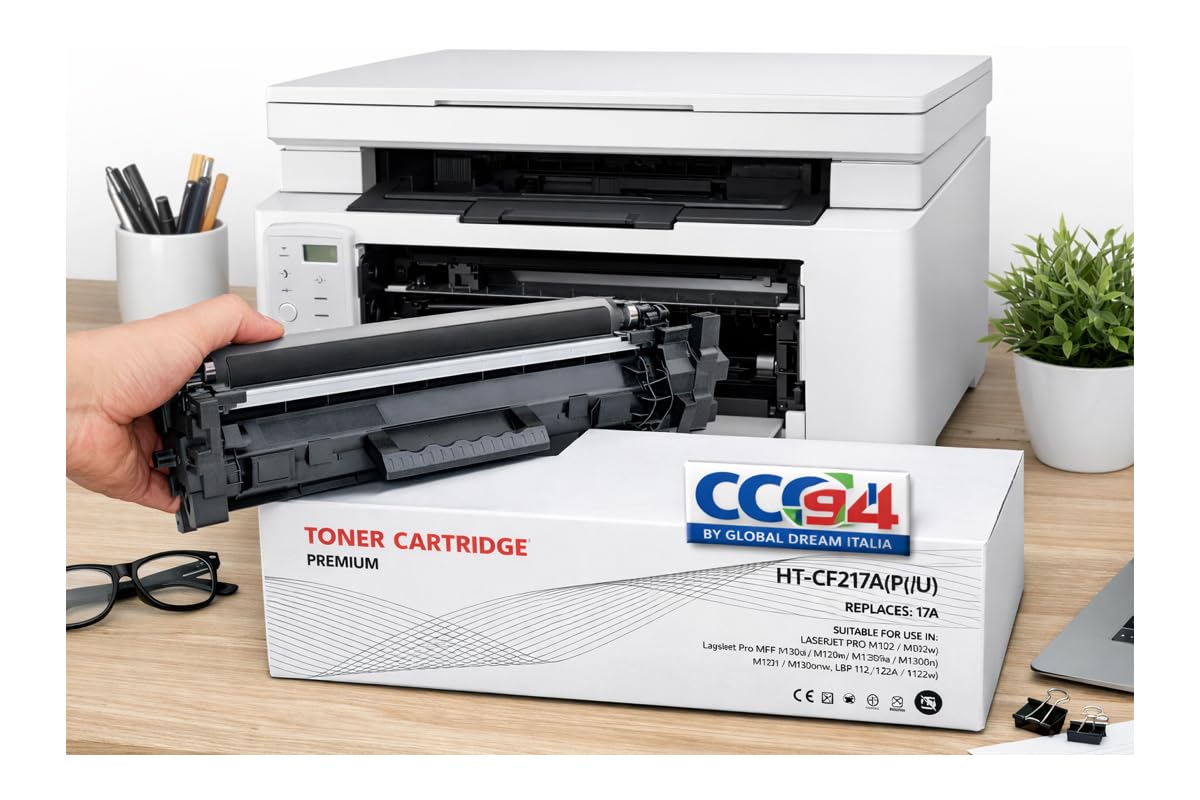 CG94 Toner Compatibili HP 17A CF217A, Pacco da 3, Premium per LaserJet Pro M102 / M130 / LBP112