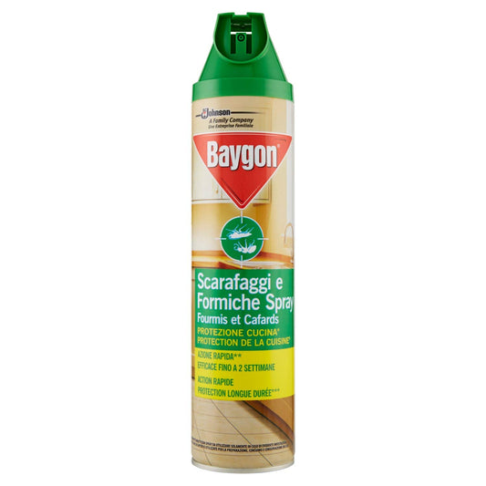 Baygon Scarafaggi e Formiche Protezione Cucina 400 ml, 4 Confezioni da 400 ml