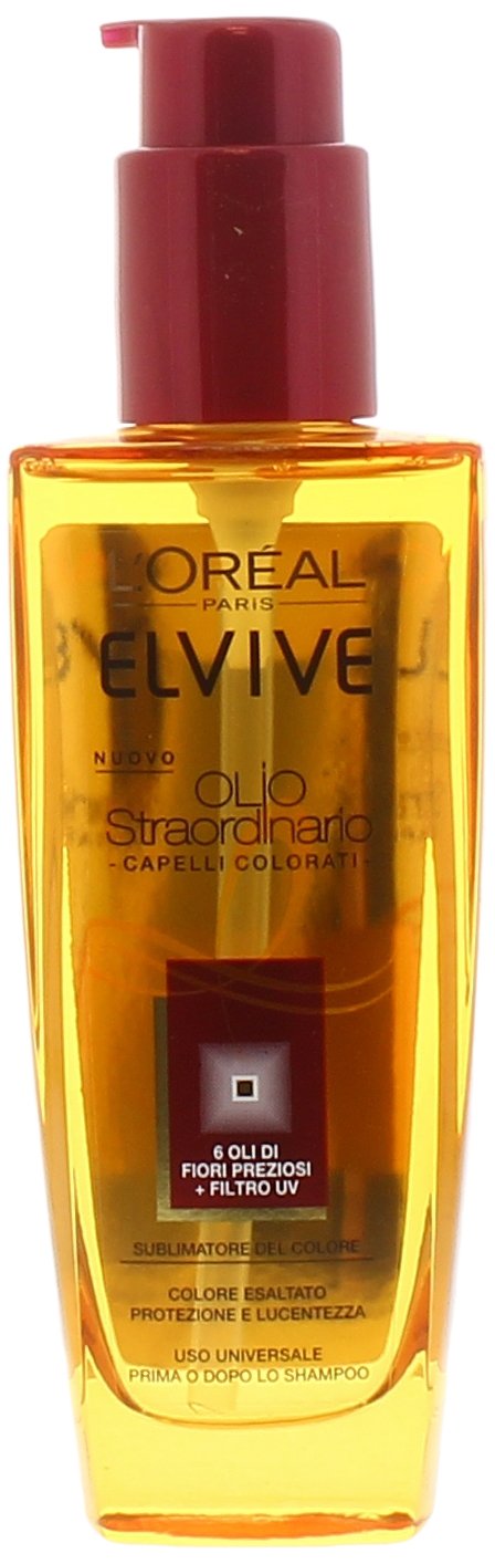 L'Oréal Paris Elvive Olio Straordinario Trattamento Nutriente per Capelli Normali o Secchi, 100 ml