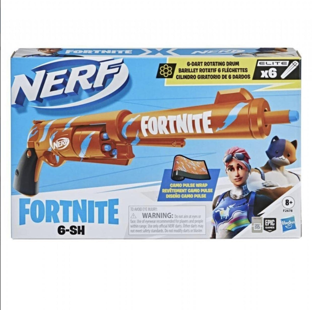 Nerf La confezione doppia Fortnite include 2 fucili Fortnite e 6 freccette Elite