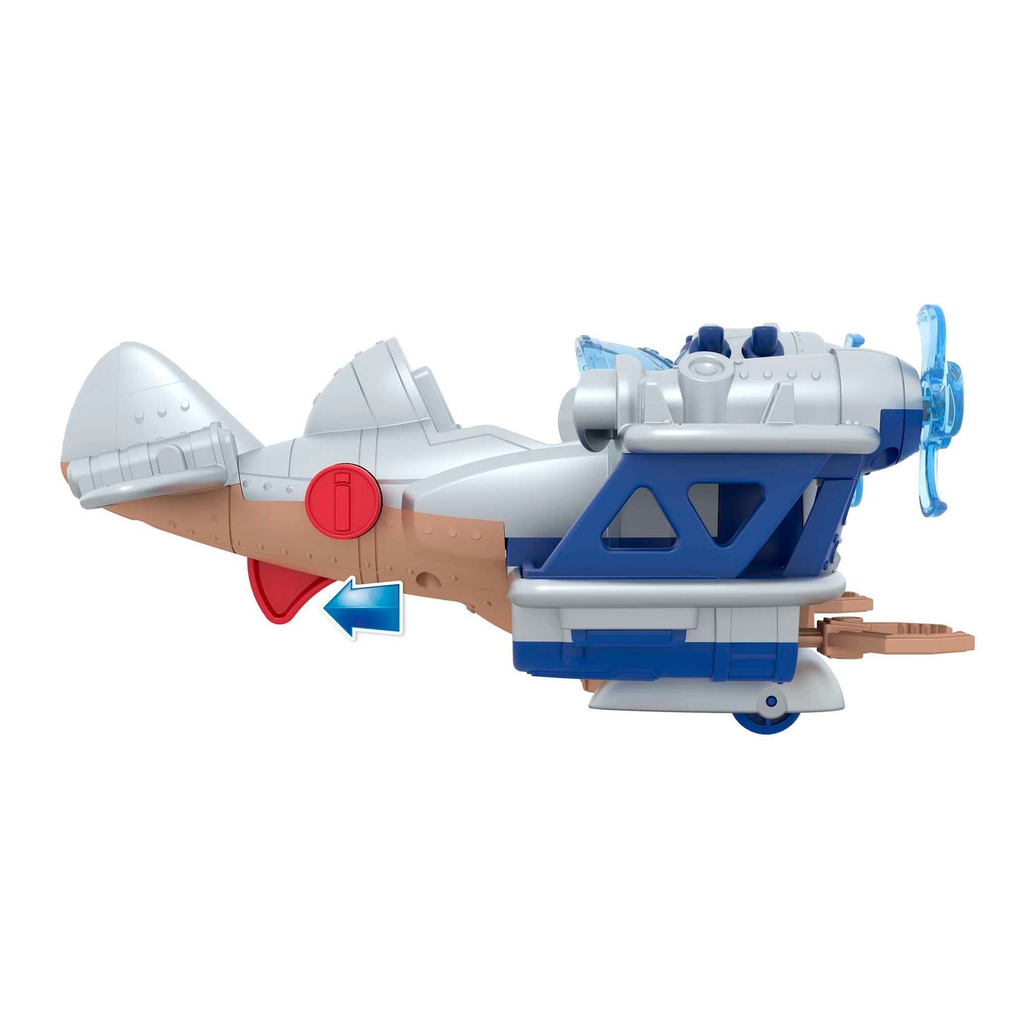 Imaginext Jurassic World Dominion - Air Tracker Kayla e il suo Aeroplano, il set include un action figure snodata di Kayla Watts, un aeroplano e 2 missili, giocattolo per bambini, 3+ anni, HML45