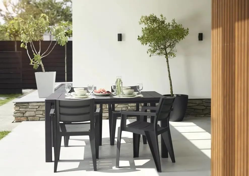 Keter 246188 Julie - Sedia da Giardino Esterna, Grigio